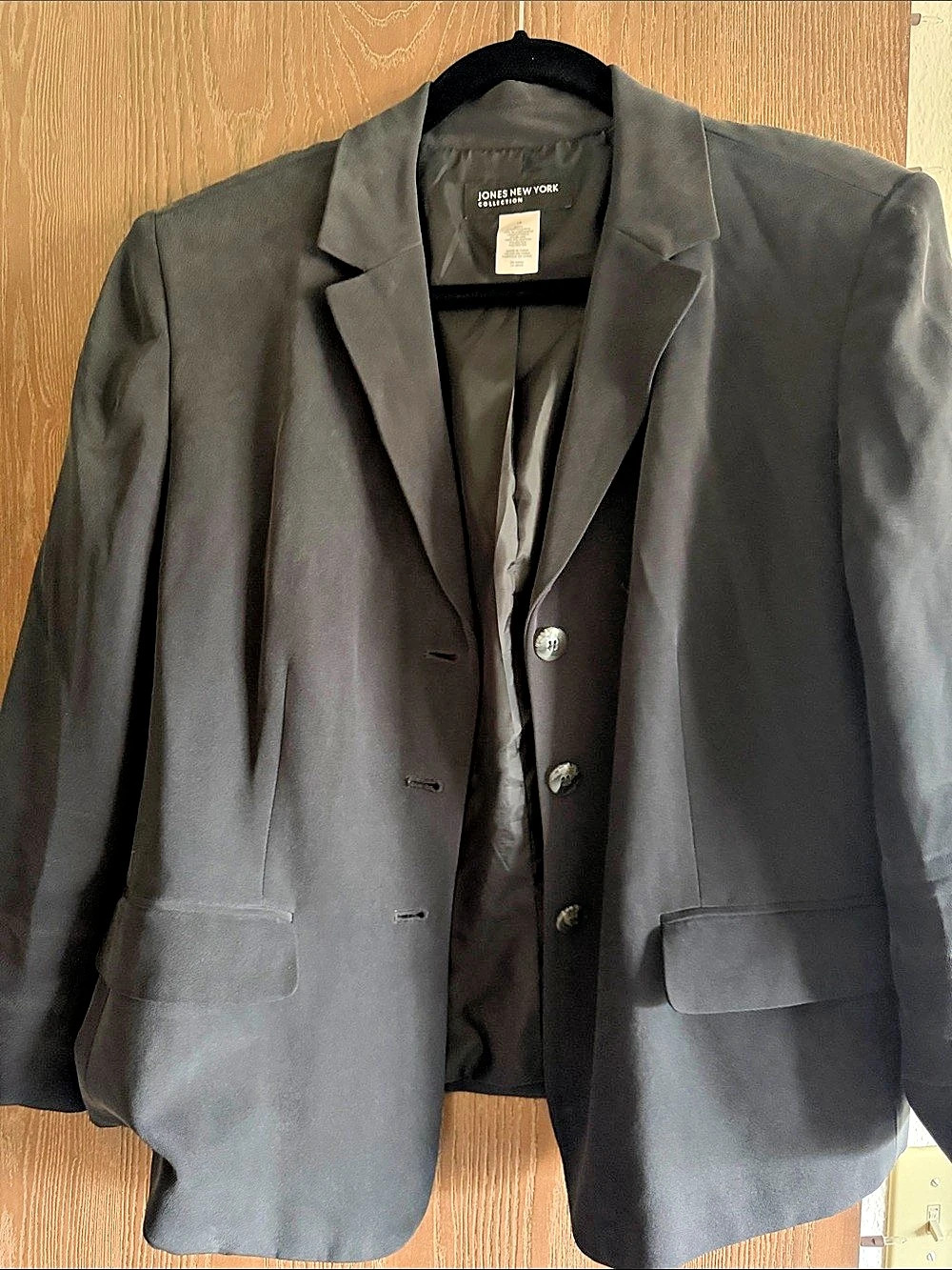 Jones New York Women's Silk Blend Blazer Set Size 16 2 piece